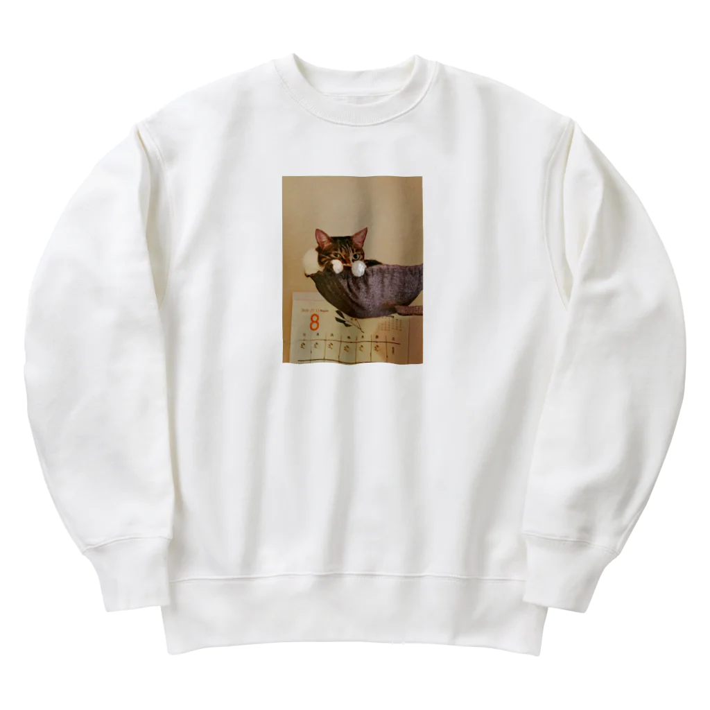 もぎ家の一族のたくらむ　ねこの　ゆめちゃん Heavyweight Crew Neck Sweatshirt