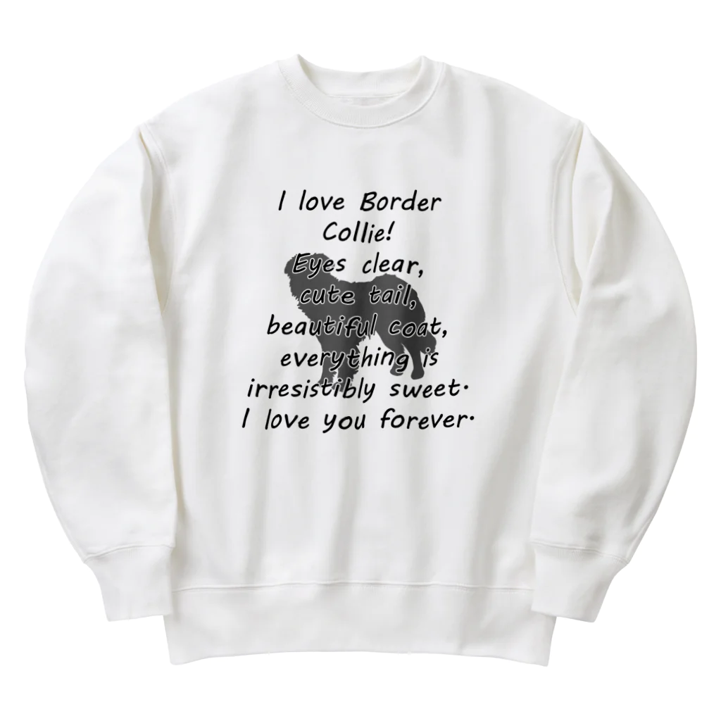 onehappinessのボーダーコリー Heavyweight Crew Neck Sweatshirt