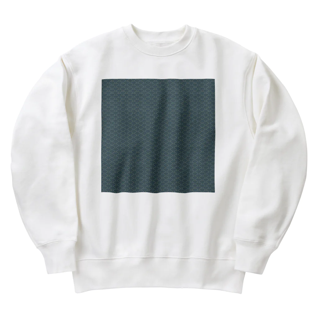 ヨープキャンが気になったの緑模様 Heavyweight Crew Neck Sweatshirt