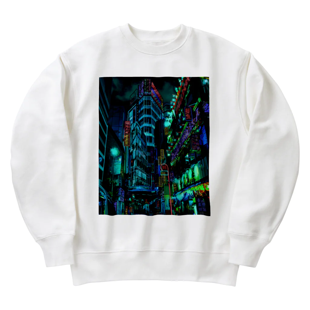 aero_acidのcyberpunk  tokyo Heavyweight Crew Neck Sweatshirt