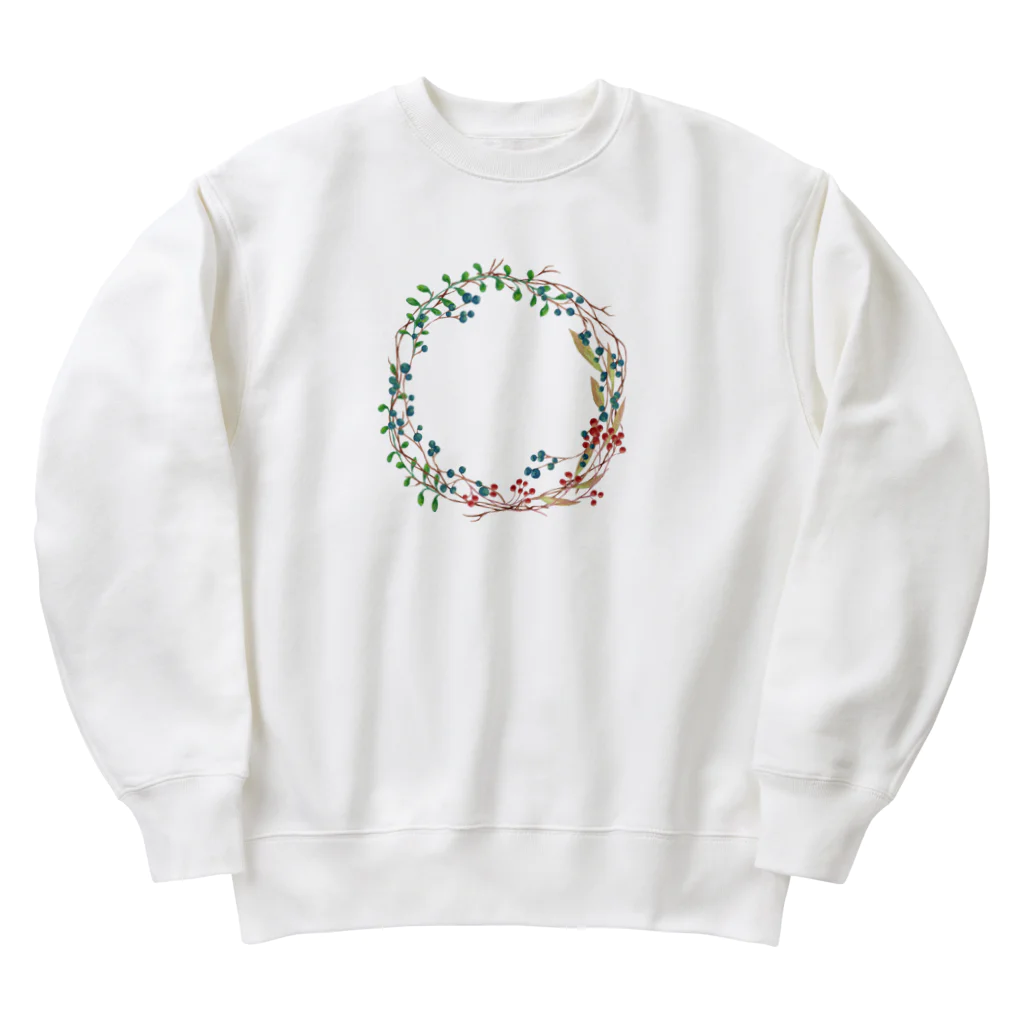 プリズモリイの箱の森のかわいい贈り物♪小さな木の実のボタニカル日記 Heavyweight Crew Neck Sweatshirt