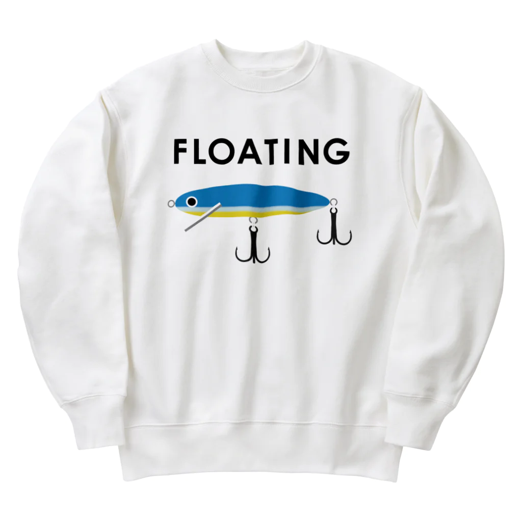 FISHING without FRIENDSのフローティングミノー / ブルー Heavyweight Crew Neck Sweatshirt