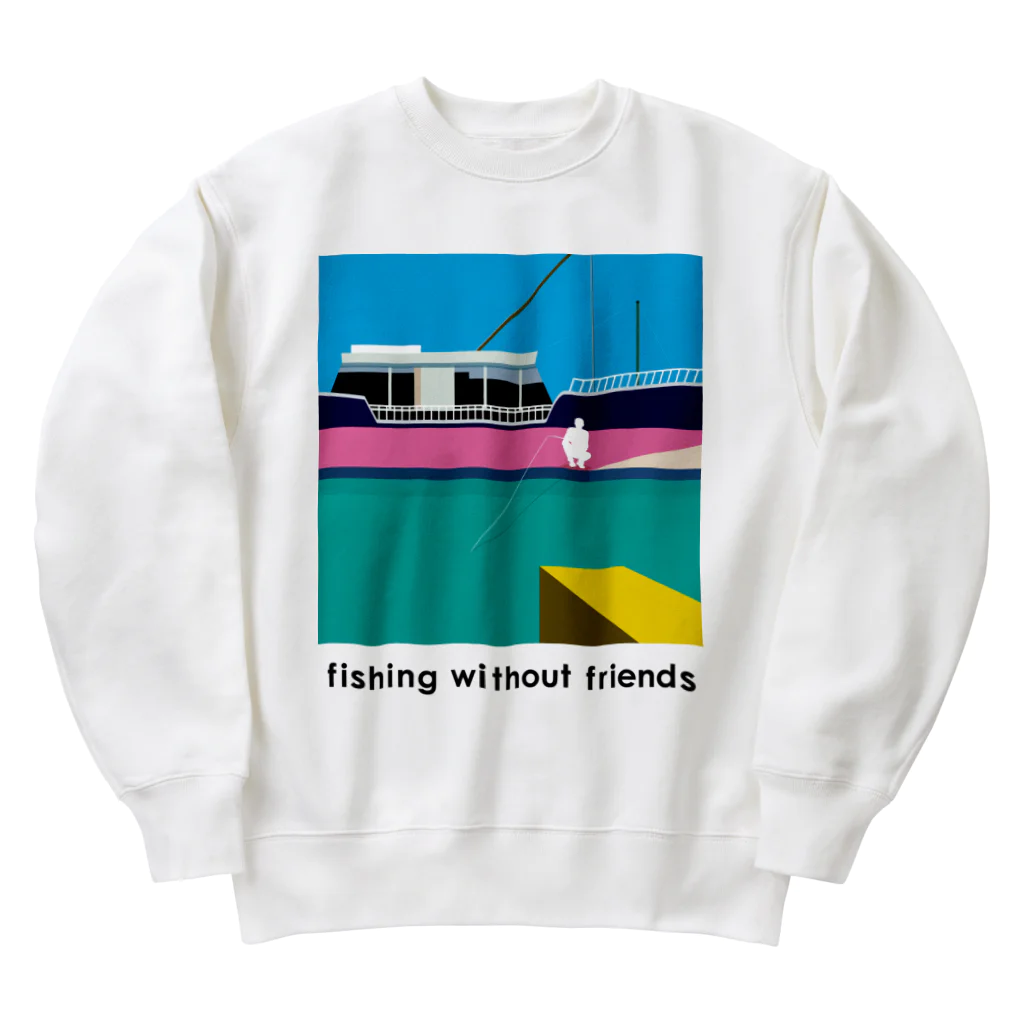 FISHING without FRIENDSのfishing without friends 1 Heavyweight Crew Neck Sweatshirt