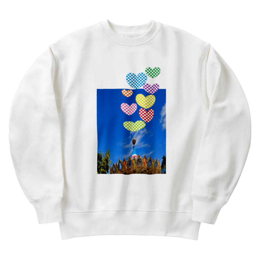 Happyーpop28c🎵のメリーゴーランドheart❤✨ Heavyweight Crew Neck Sweatshirt