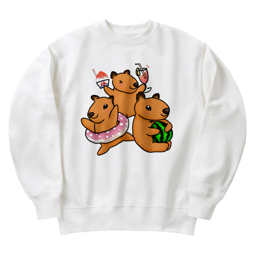 Lily bird（リリーバード）の夏を満喫！カピバラず♪ Heavyweight Crew Neck Sweatshirt