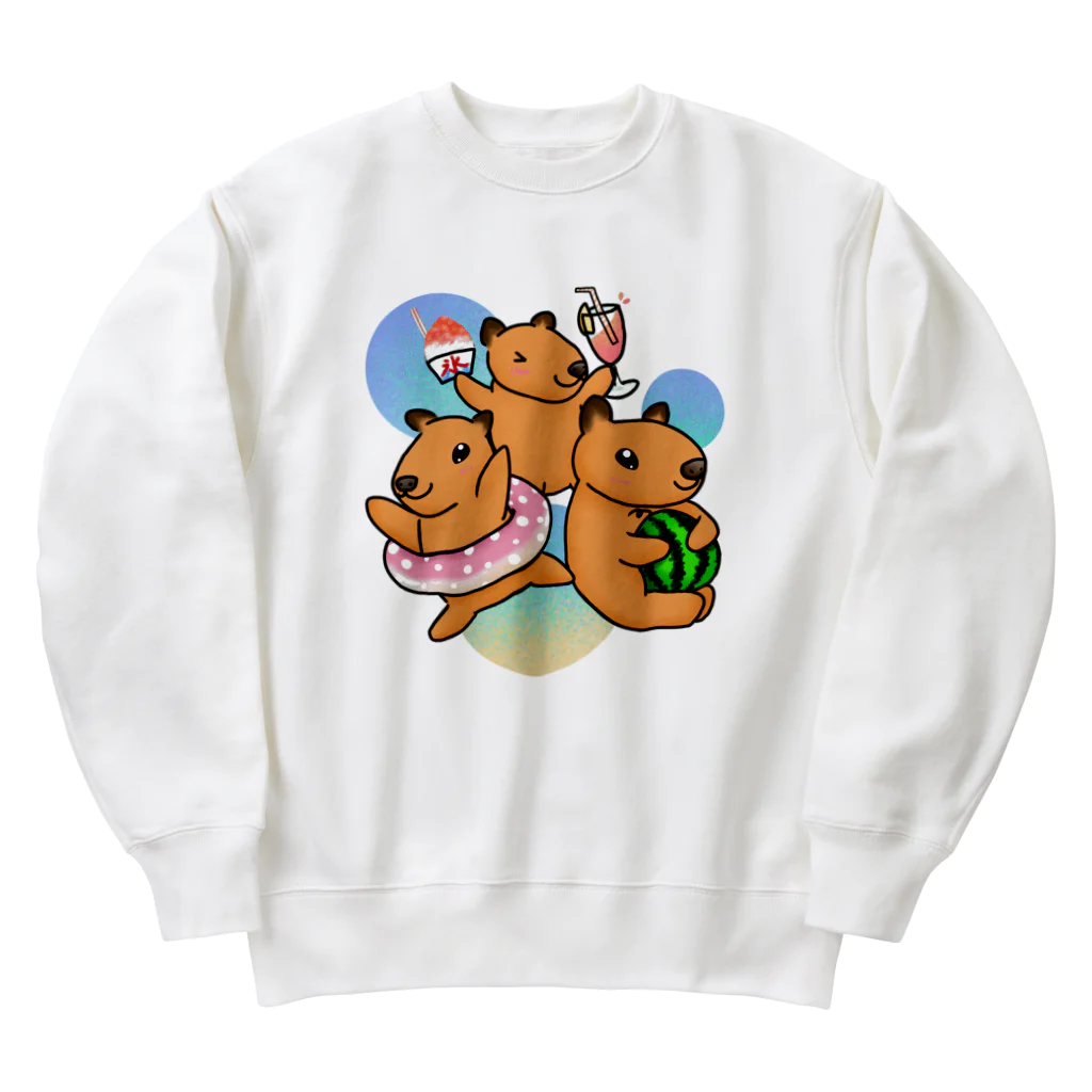 Lily bird（リリーバード）の夏を満喫！カピバラず♪2 Heavyweight Crew Neck Sweatshirt