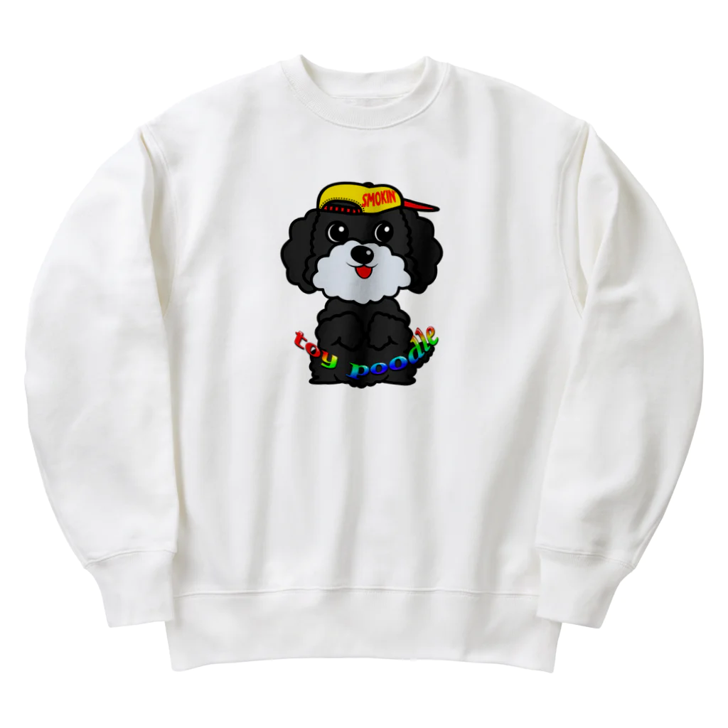 オリジナルデザインTシャツ　SMOKIN'のちんちんトイプードル Heavyweight Crew Neck Sweatshirt