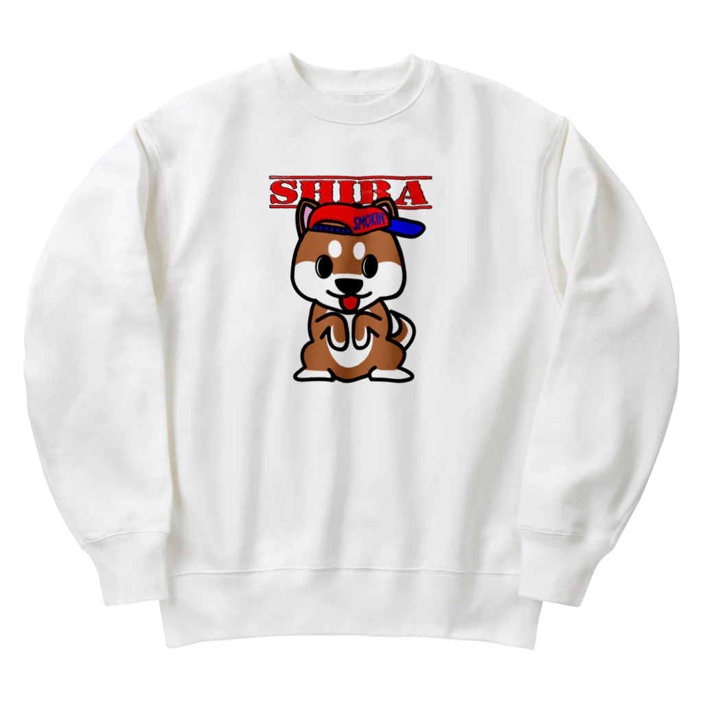 オリジナルデザインTシャツ　SMOKIN'のちんちん柴犬 ヘビーウェイトスウェット