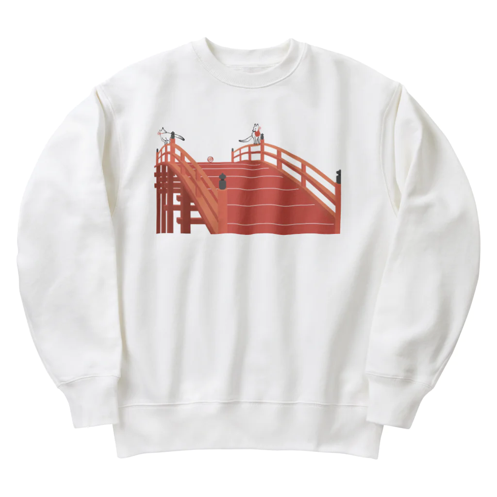 Amiの狐の赤太鼓橋 Heavyweight Crew Neck Sweatshirt