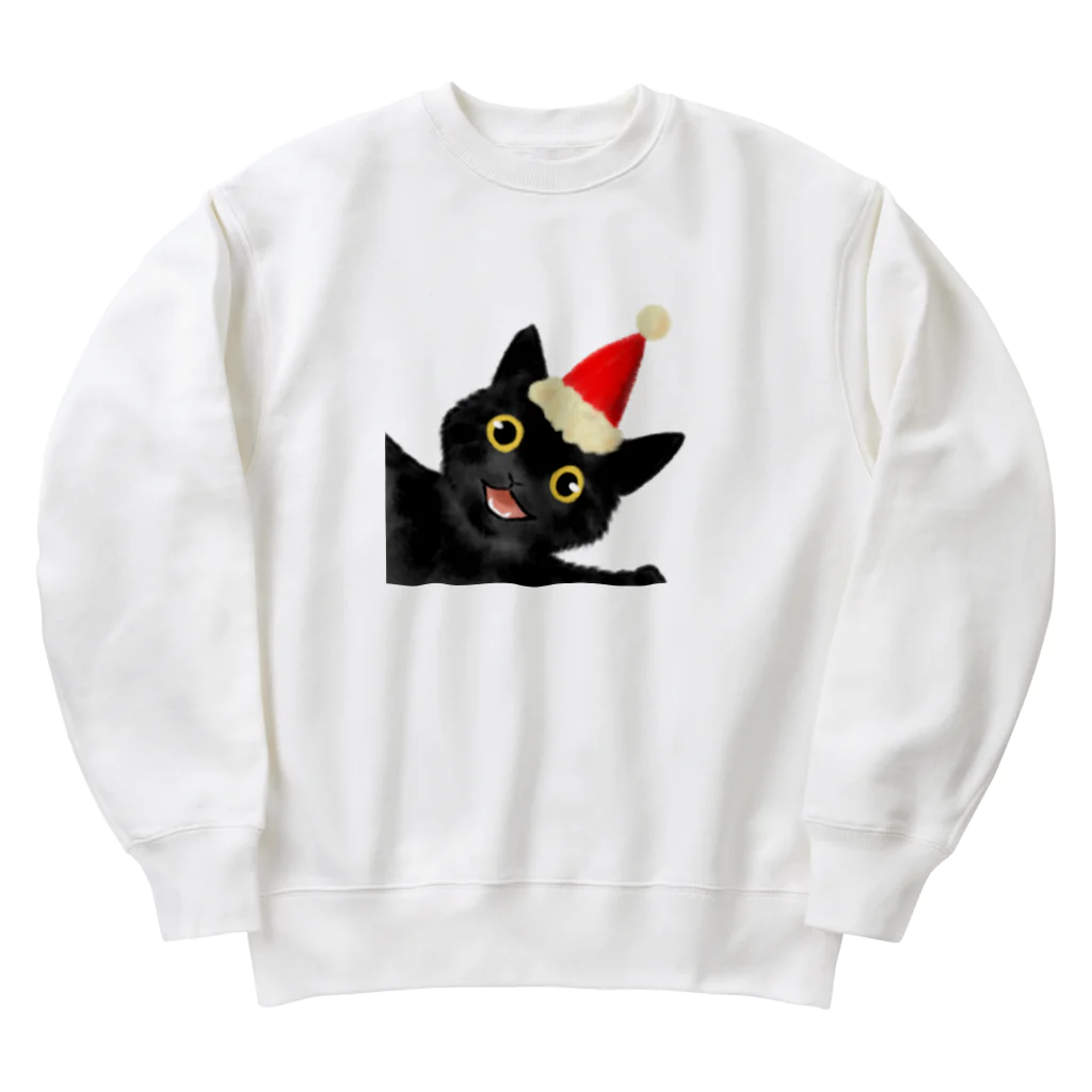 SHOP ベアたんの黒猫のやまとくん Heavyweight Crew Neck Sweatshirt