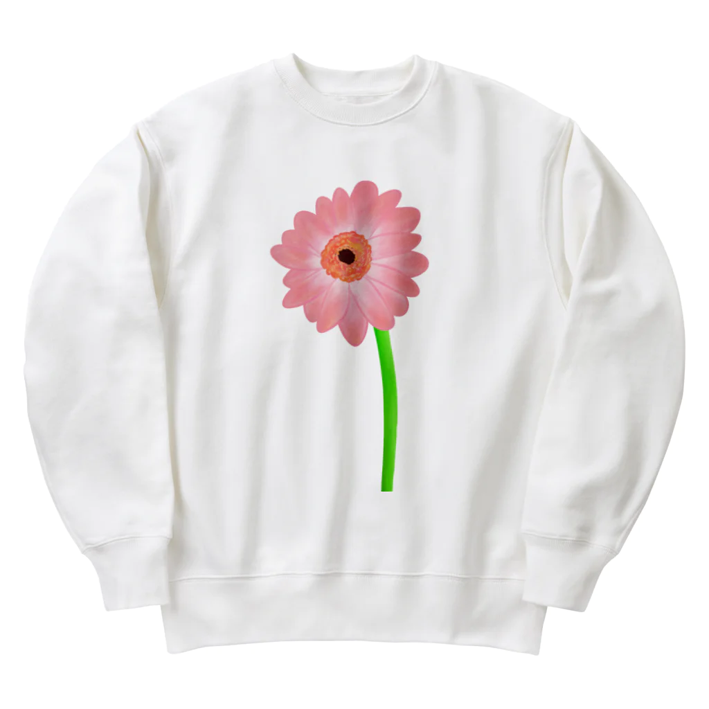 Lily bird（リリーバード）の桃色ガーベラ１輪 Heavyweight Crew Neck Sweatshirt