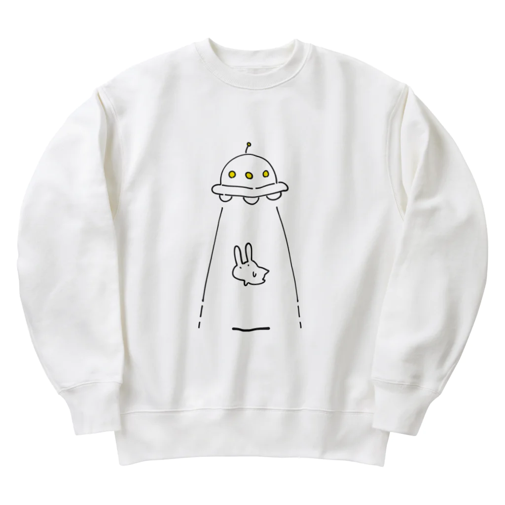 soratoのUFOにつれてかれるうさぎ Heavyweight Crew Neck Sweatshirt