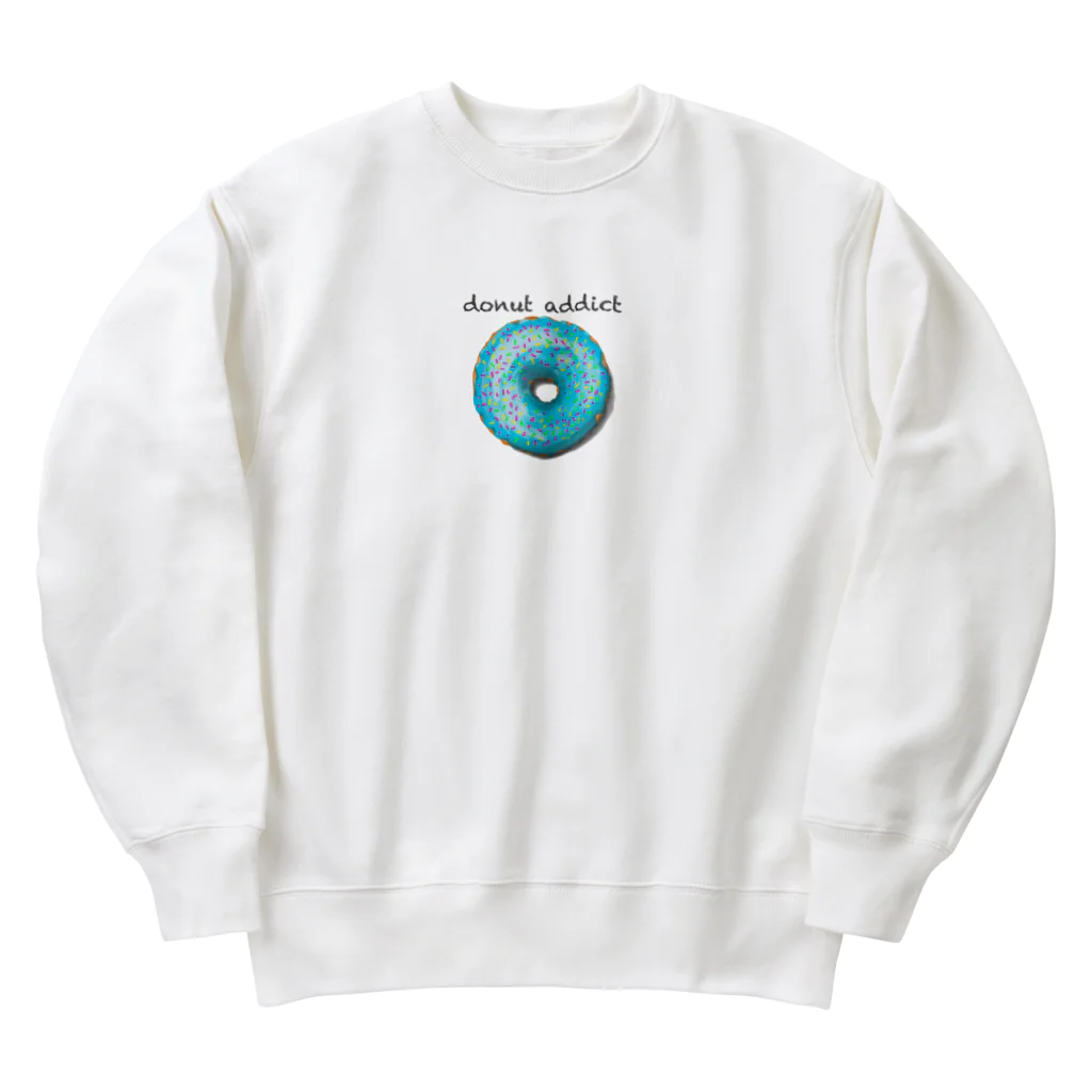 さび猫の僕のドーナッツ中毒者② Heavyweight Crew Neck Sweatshirt