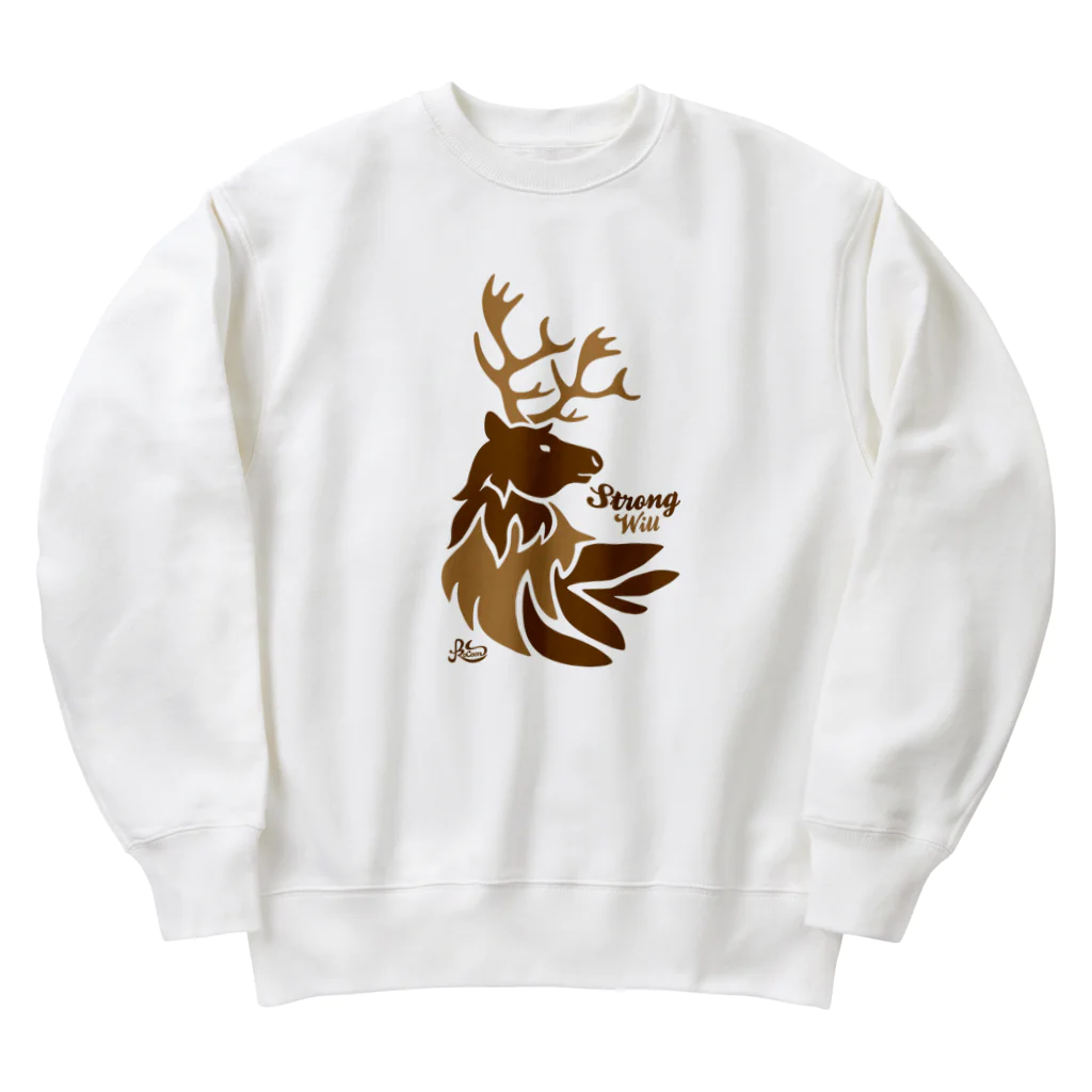 kocoon（コクーン）の強い意志のトナカイ Heavyweight Crew Neck Sweatshirt