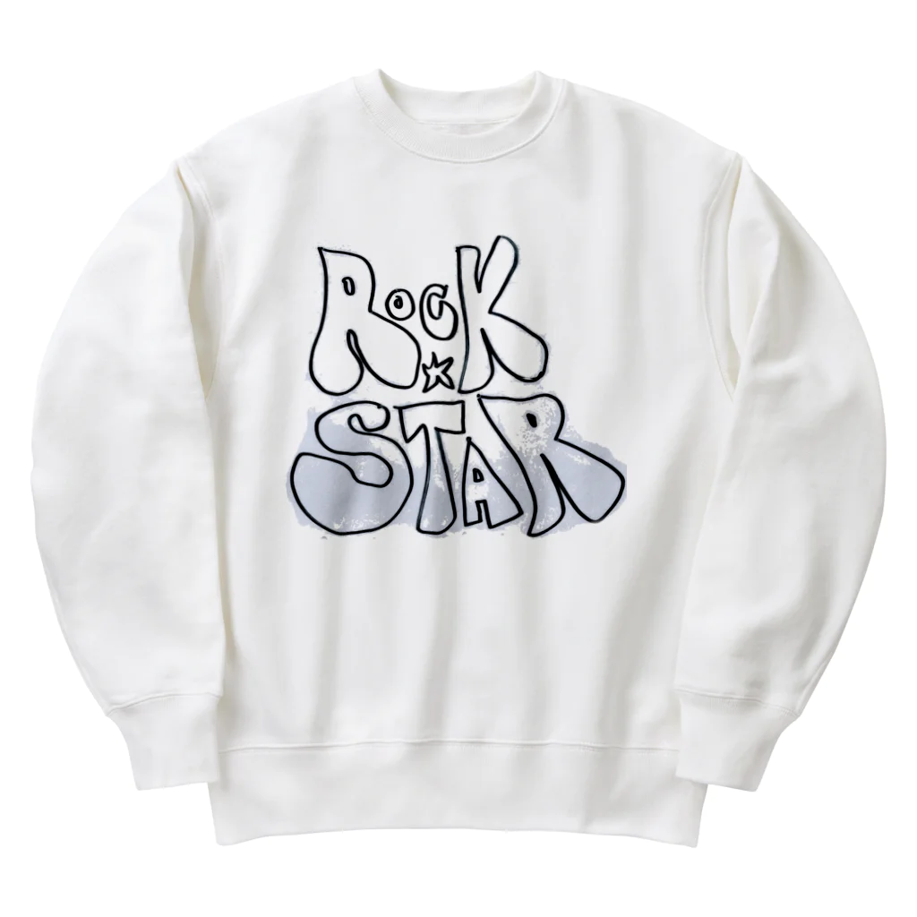 Rock★Star Guitar School 公式GoodsのRock Star Heavyweight Crew Neck Sweatshirt