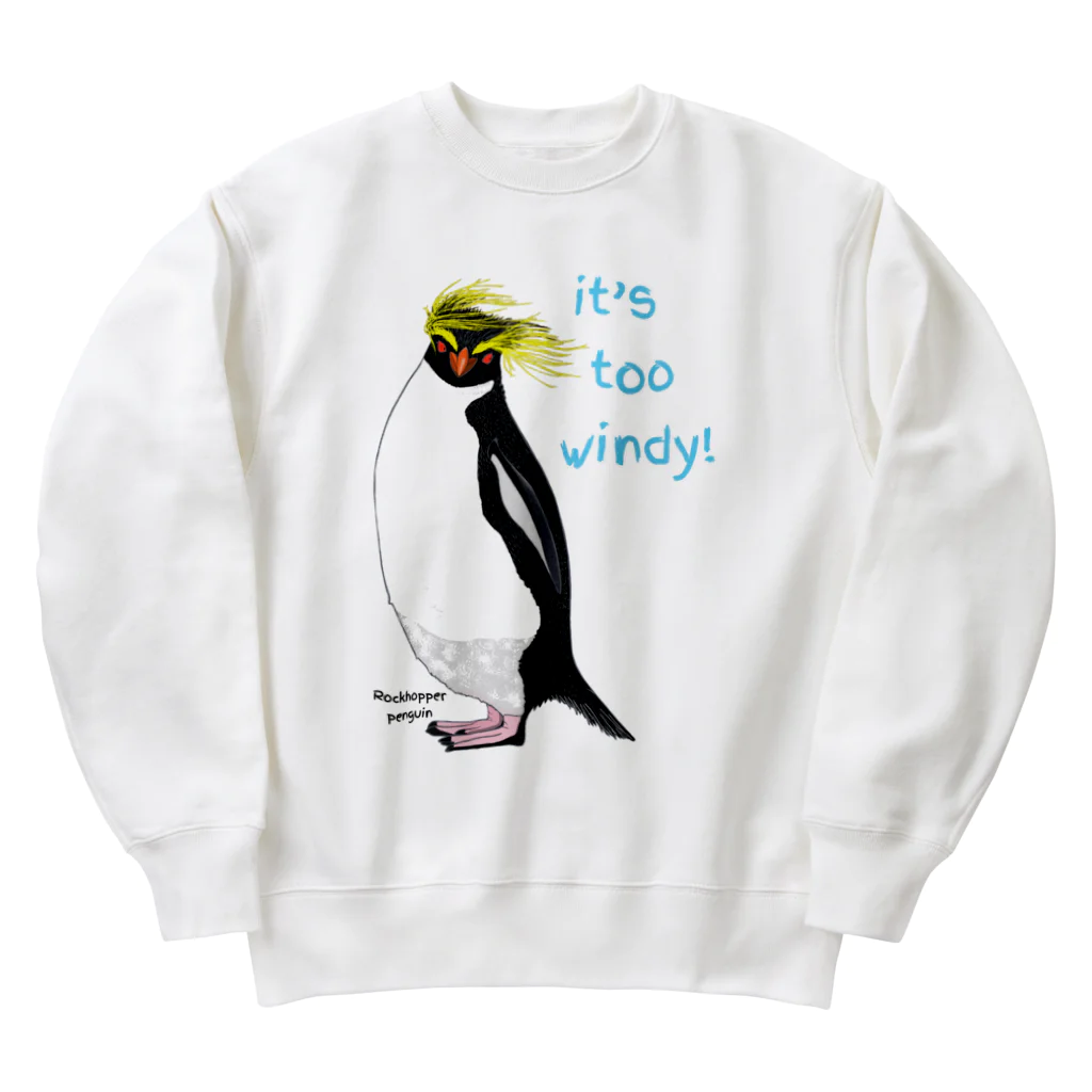 LalaHangeulのRockhopper penguin　(イワトビペンギン) Heavyweight Crew Neck Sweatshirt