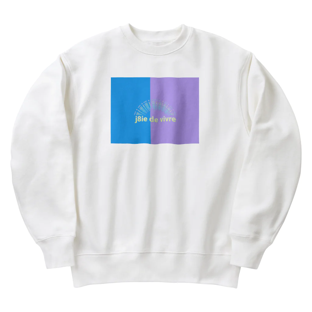 j8ie de vivre♪のありがとうの虹　生きる喜び∞人生を楽しく Heavyweight Crew Neck Sweatshirt