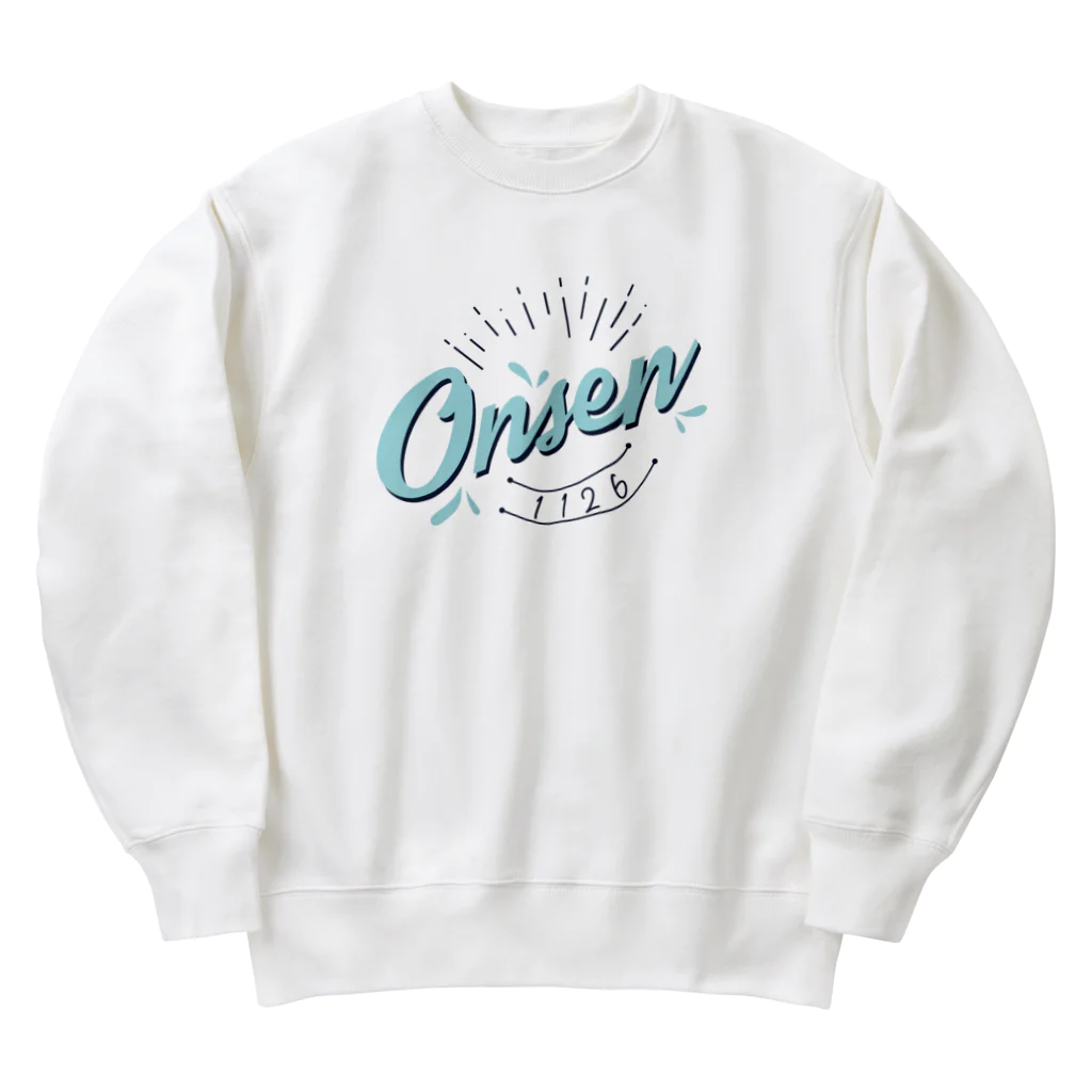 温泉グッズ@ブーさんとキリンの生活のOnsen Heavyweight Crew Neck Sweatshirt