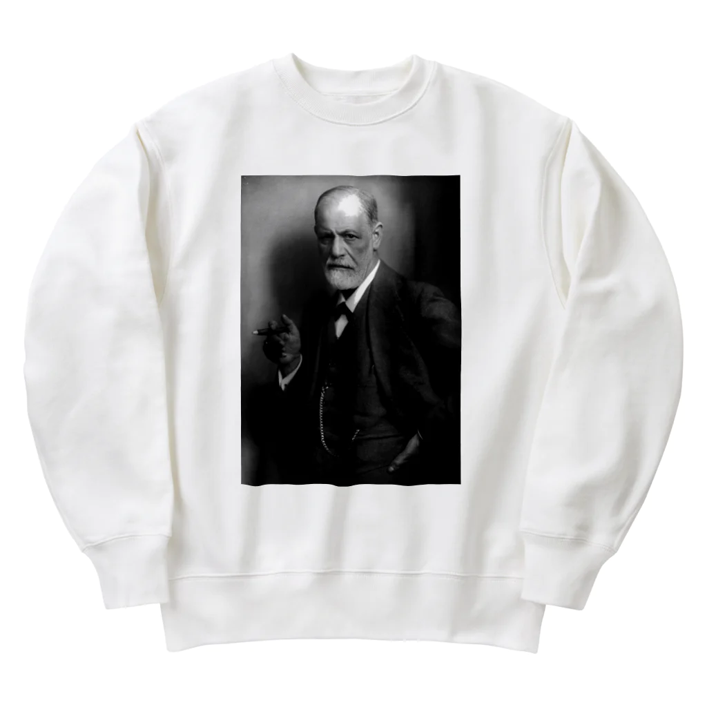 旨味教授といちごもちぷりんのフロイト Heavyweight Crew Neck Sweatshirt