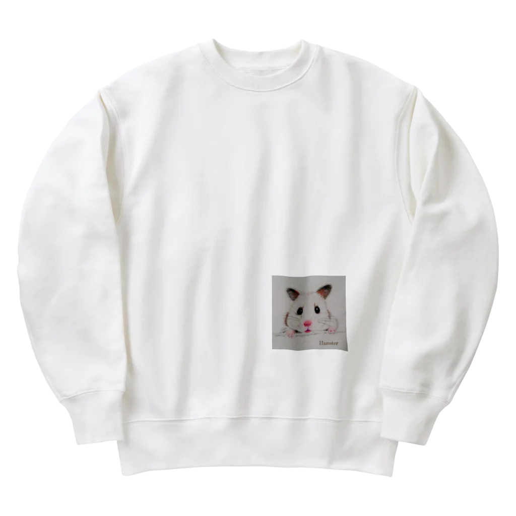 シマリス部　のハムスター Heavyweight Crew Neck Sweatshirt