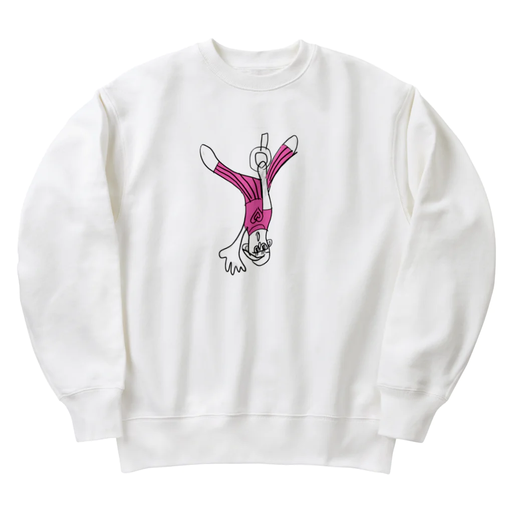 ももまるレディーモモのレディーモモ　ロングTシャツ Heavyweight Crew Neck Sweatshirt