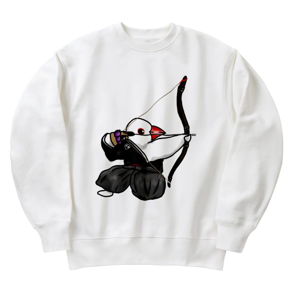 Lily bird（リリーバード）の踞射の弓道部んちょ Heavyweight Crew Neck Sweatshirt