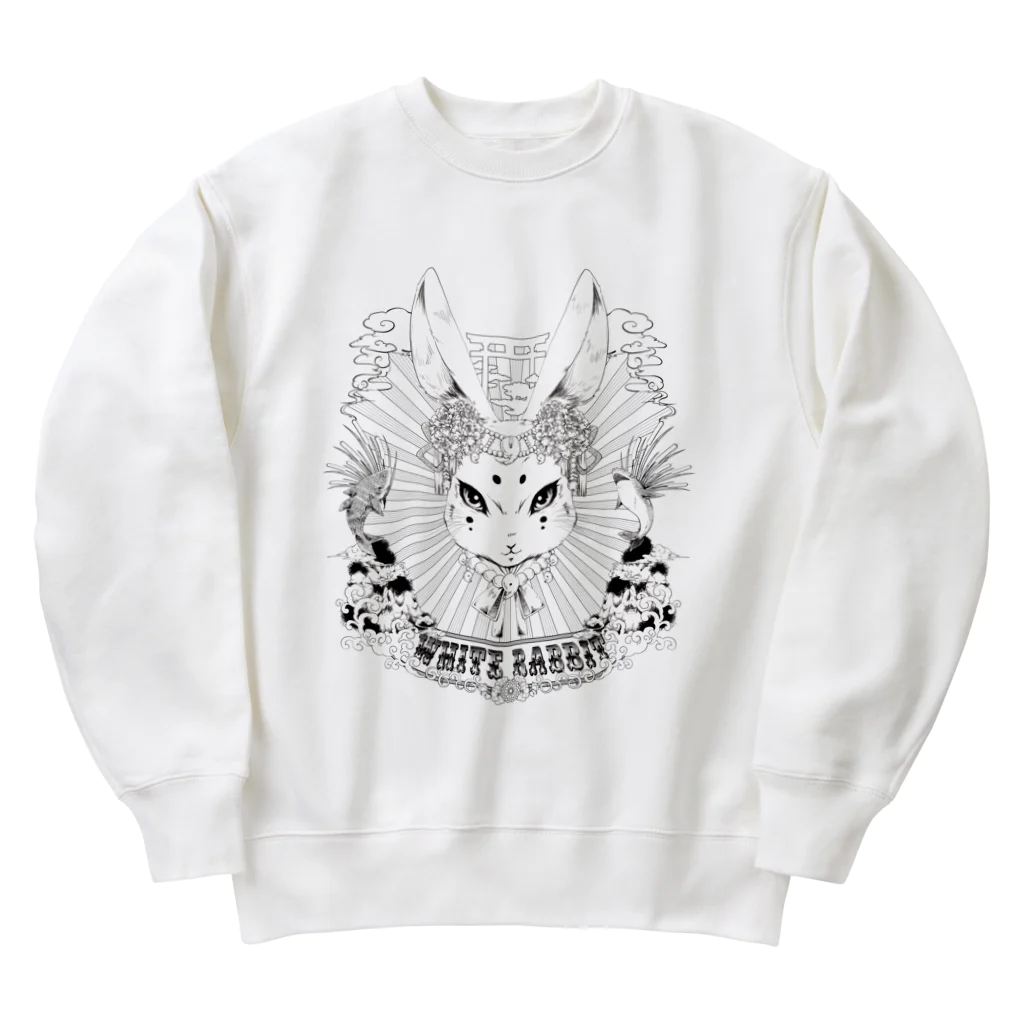 目赤の和兎 Heavyweight Crew Neck Sweatshirt