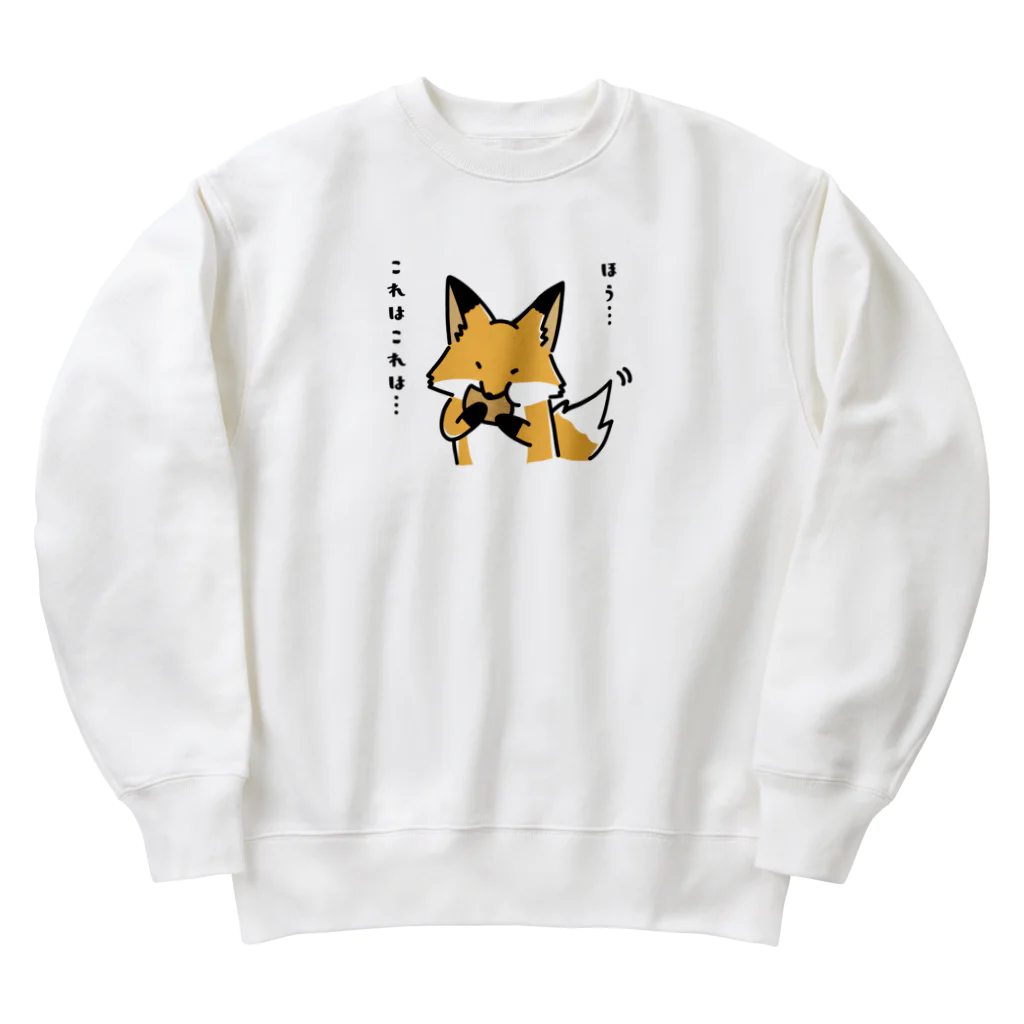  Millefy's shopのかぶりつく、キツネ Heavyweight Crew Neck Sweatshirt