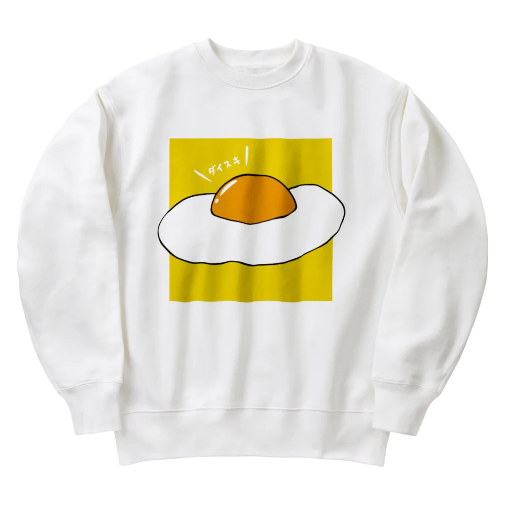  Millefy's shopの目玉焼き、ダイスキ Heavyweight Crew Neck Sweatshirt