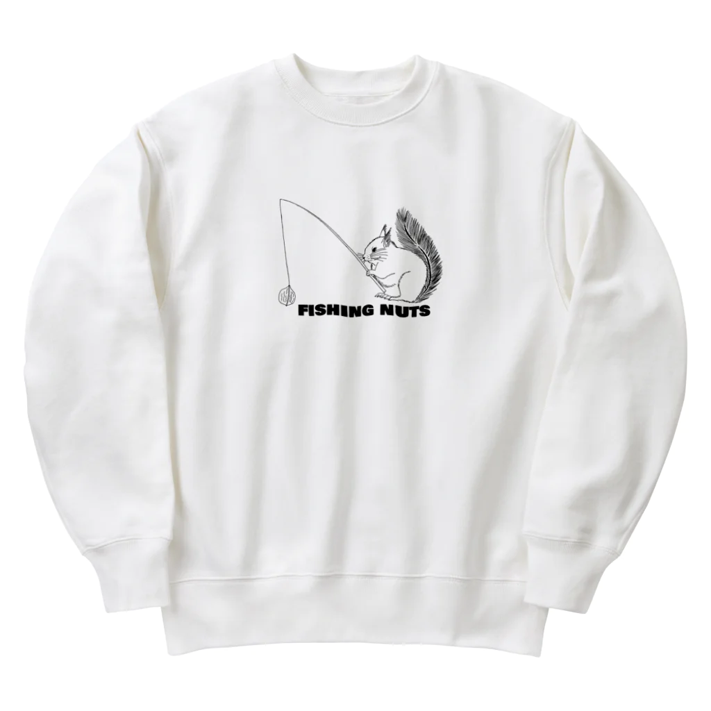 fishingnutsのFishing nuts リス Heavyweight Crew Neck Sweatshirt