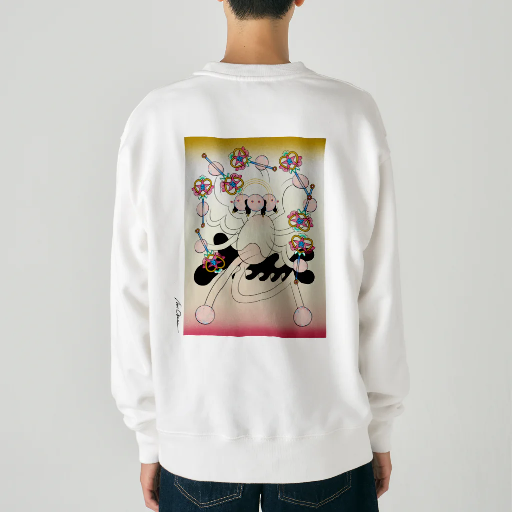 NORI OKAWAの現代ジャパン魔法ステッキ阿修羅 Heavyweight Crew Neck Sweatshirt