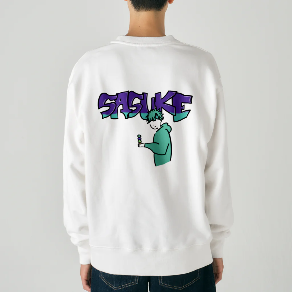 sasuke7のスイーツ大好きSASUKEくん Heavyweight Crew Neck Sweatshirt