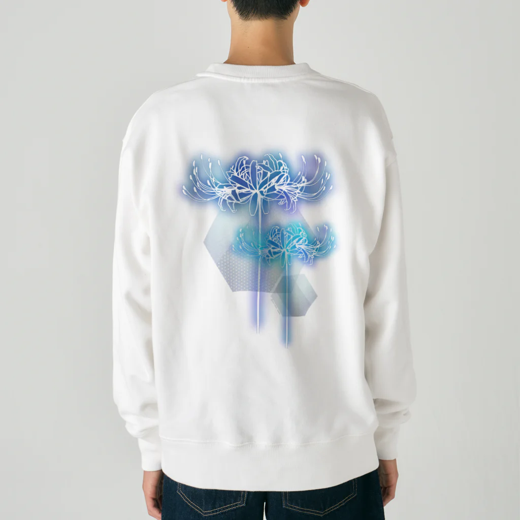 綾錦工房 りこりすの曼珠沙華 - 朧【月光】 Heavyweight Crew Neck Sweatshirt