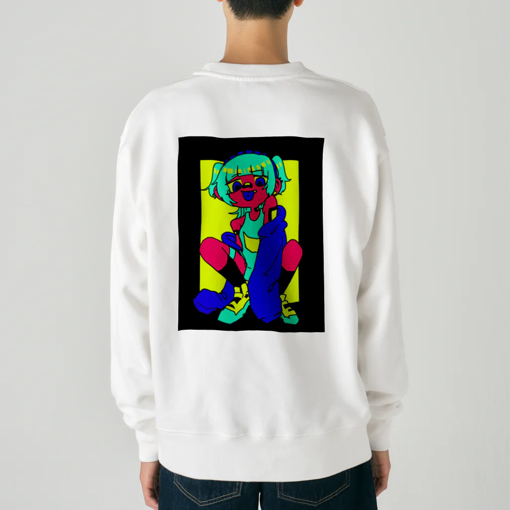 メスガキ製作所のスク水メスガキ Heavyweight Crew Neck Sweatshirt