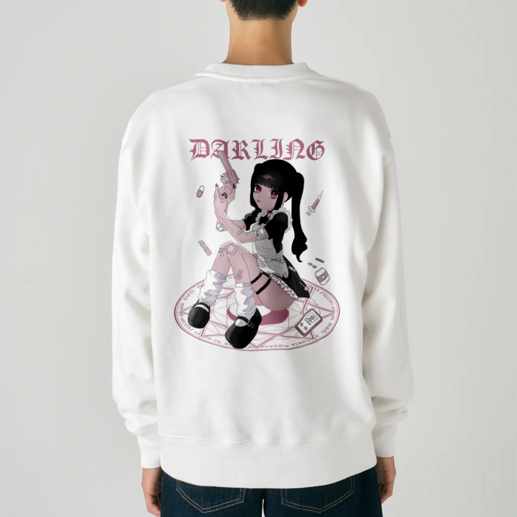 かやましその今行くねダーリン♡ PINK Heavyweight Crew Neck Sweatshirt