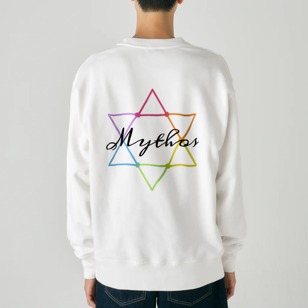 〜Mythos〜のMythos/Hexagram・黒 Heavyweight Crew Neck Sweatshirt