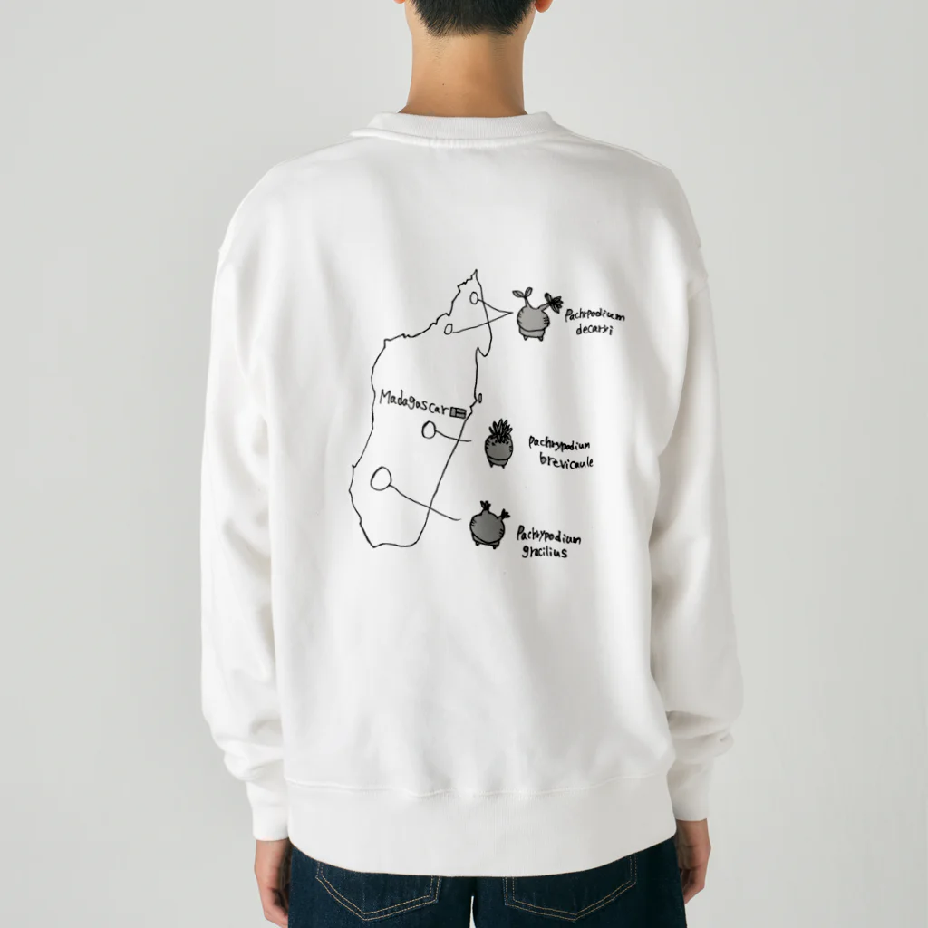 knpgのマダガスカル　コーデックス　黒地用 Heavyweight Crew Neck Sweatshirt