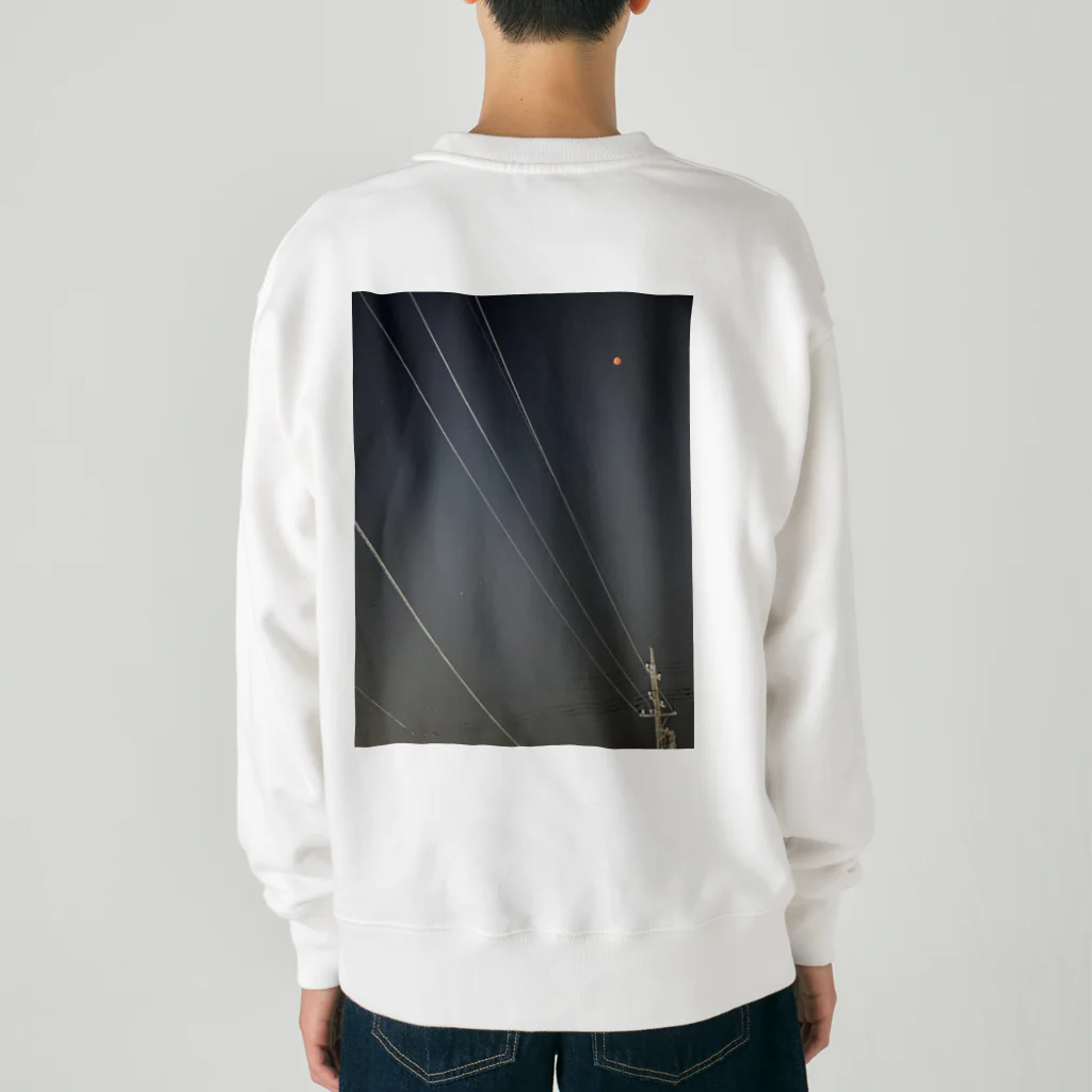 なつのの皆既月食 Heavyweight Crew Neck Sweatshirt