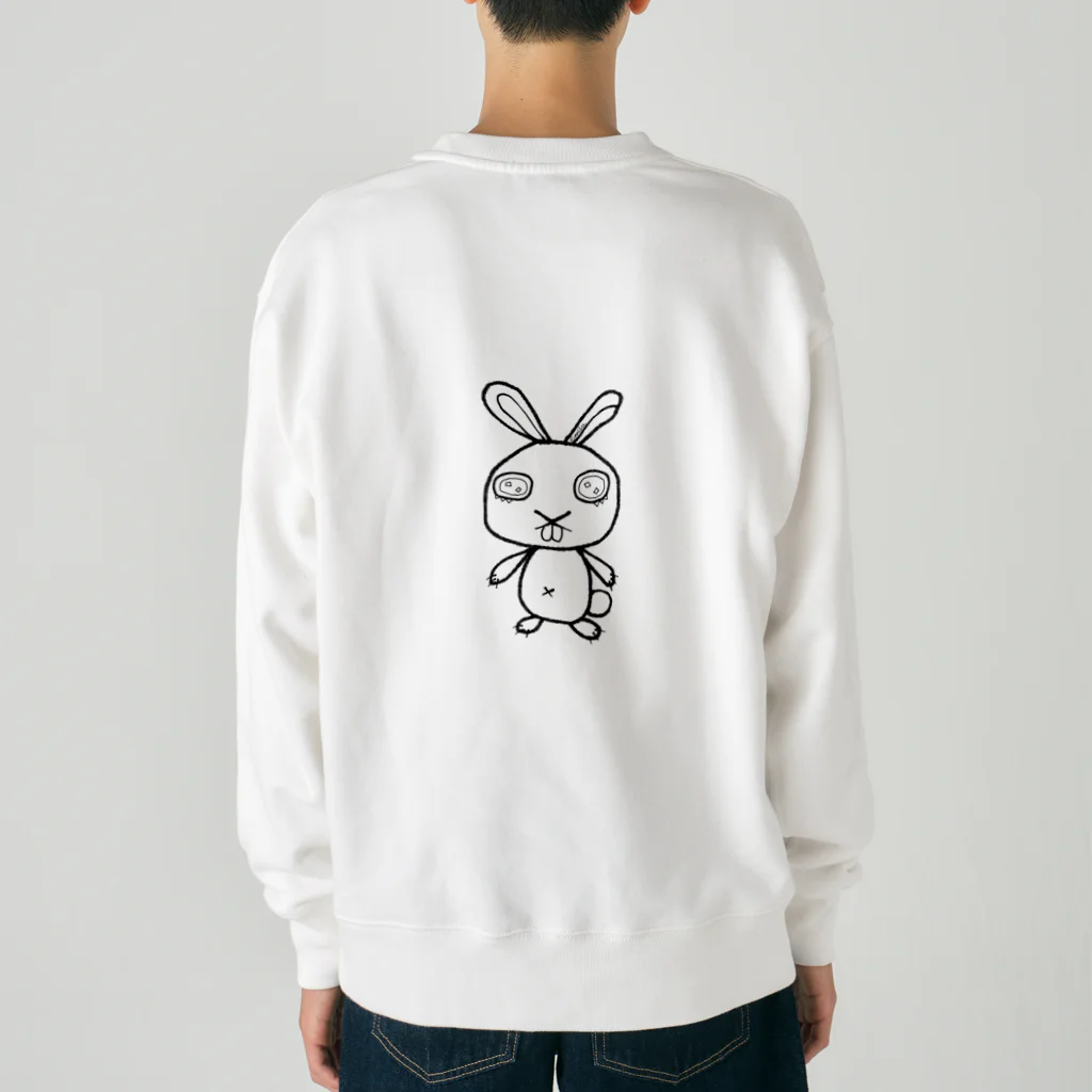 mon chou chouのカラフルうさぎのラビ丸君★ Heavyweight Crew Neck Sweatshirt