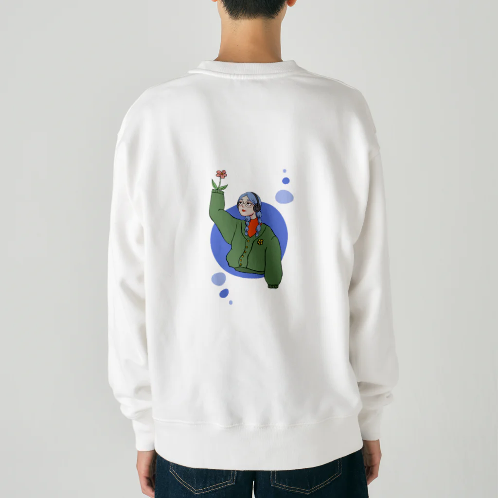  kokeshiのふらわー Heavyweight Crew Neck Sweatshirt