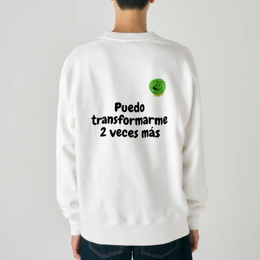 Nice Japanese words? !のPuedo transformarme 2 veces más Heavyweight Crew Neck Sweatshirt