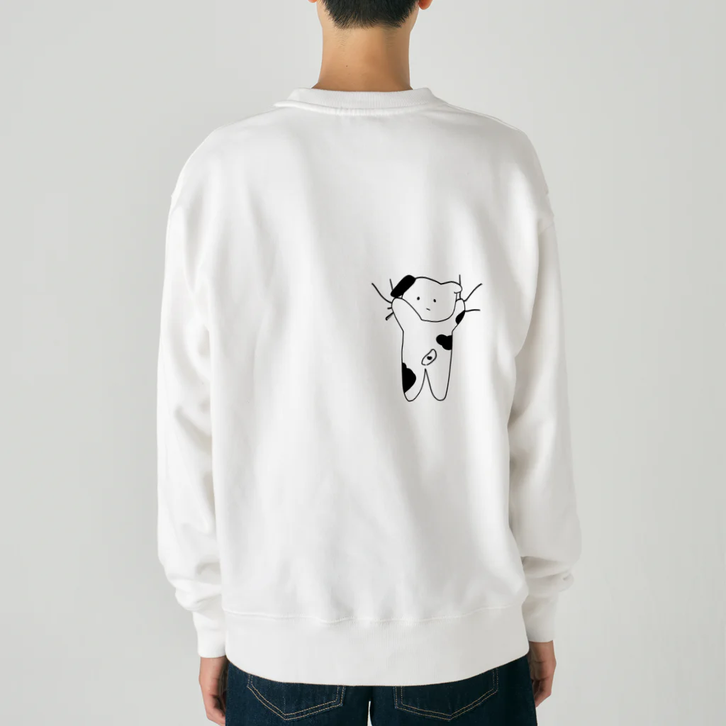 kobutadaのしがみつきあにまる-いぬ Heavyweight Crew Neck Sweatshirt