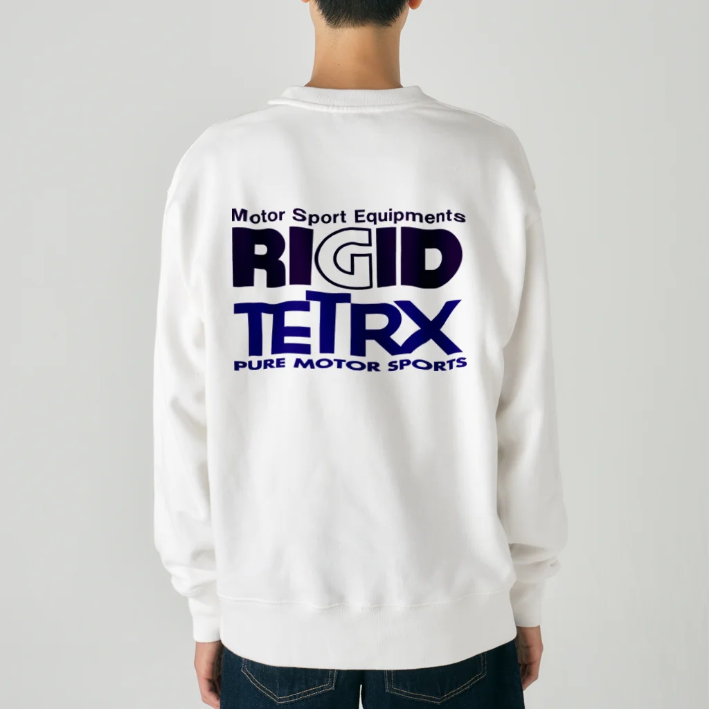 リジット・モータースポーツのALPHA紺-RIGID紺-TETRX紫 Heavyweight Crew Neck Sweatshirt