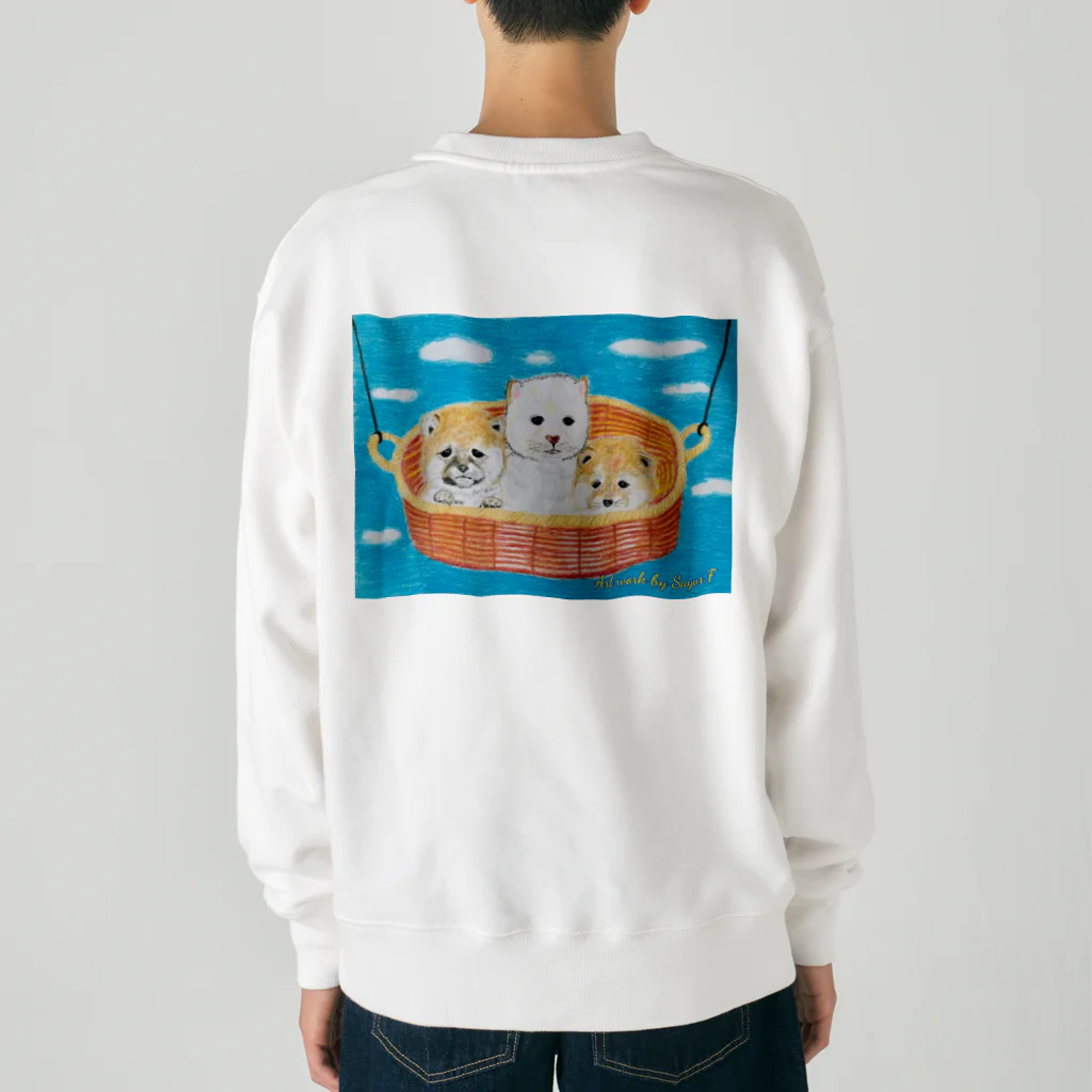 O-channelのシバイヌ（子犬）バージョン2 Heavyweight Crew Neck Sweatshirt