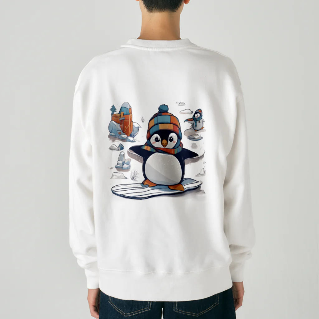 Gloriousのペンギンの冒険スノーボードパーティ Heavyweight Crew Neck Sweatshirt