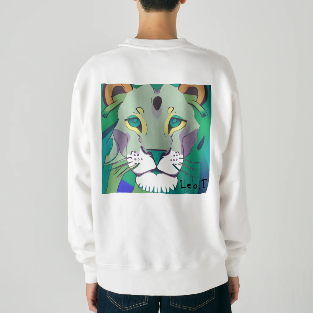 Leo.T Shopのライオンアート　Leo.T Heavyweight Crew Neck Sweatshirt