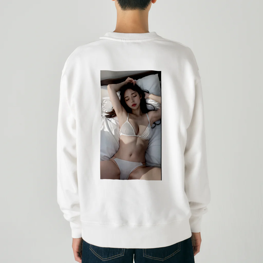 みおちゃんartshopの美人な彼女グッズ Heavyweight Crew Neck Sweatshirt