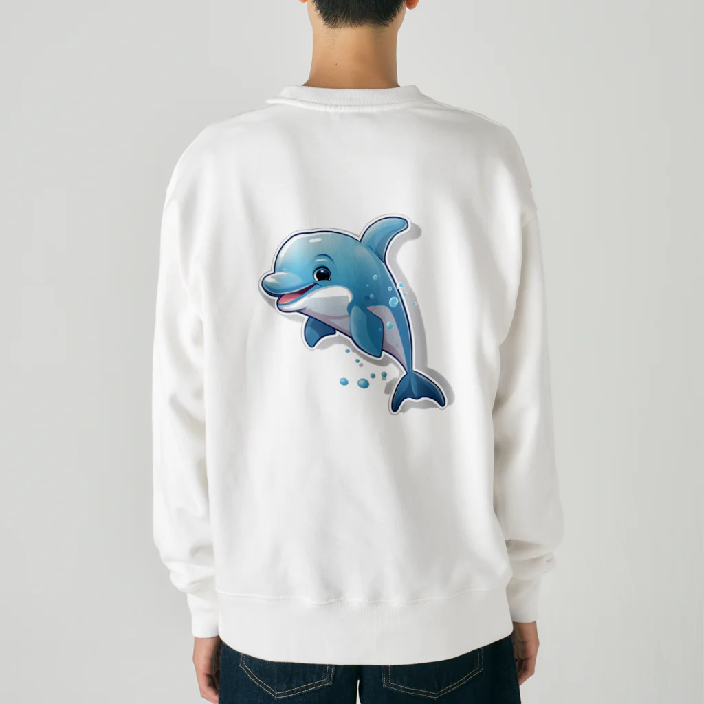 ワクワクセレブレイトのイルカくん Heavyweight Crew Neck Sweatshirt