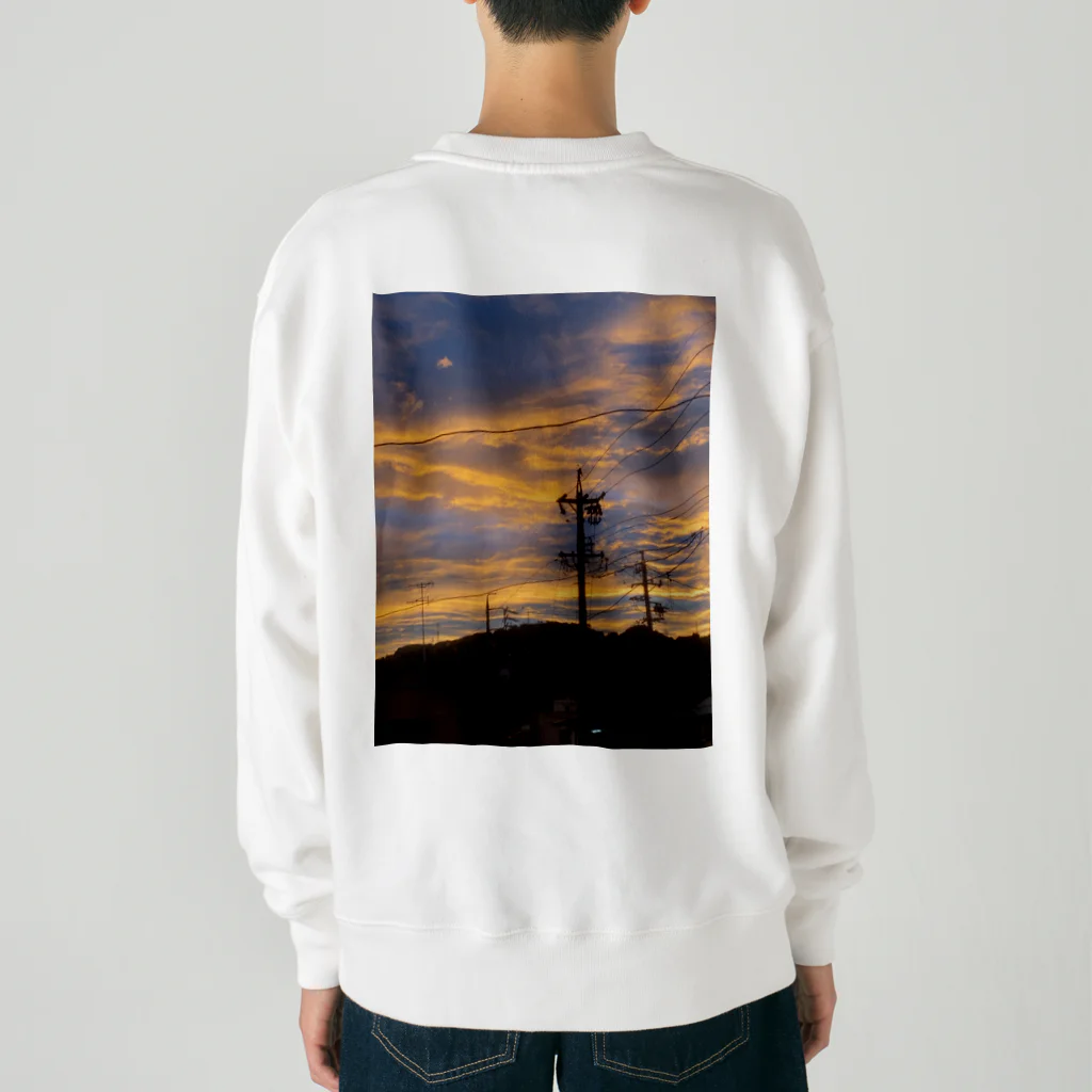 life photo goods shopの夕焼け Heavyweight Crew Neck Sweatshirt