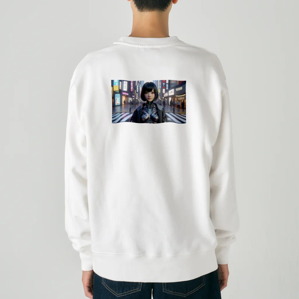 電気柴はAndroidの夢を見るか？のcybernetic transformation Heavyweight Crew Neck Sweatshirt